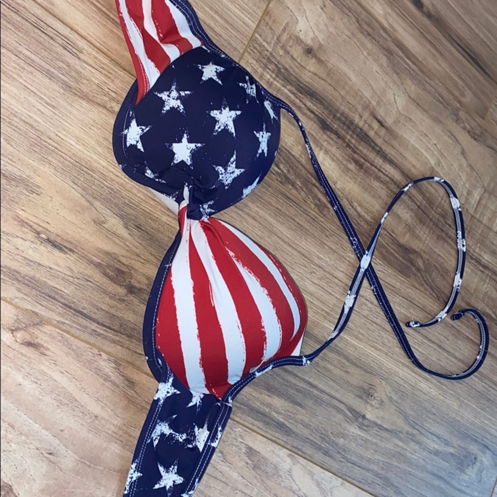 American flag bikini top